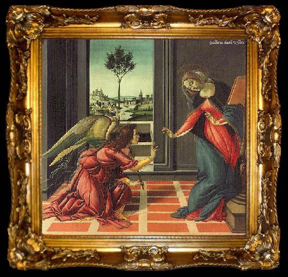 framed  BOTTICELLI, Sandro The Annunciation gfhfghgf, ta009-2
